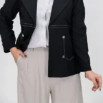 کت مشکی مزونی 10379