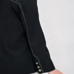 کت مشکی مزونی 10379 آستین