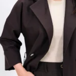 کت مازراتی 10384 کج راه یقه قهوه ای