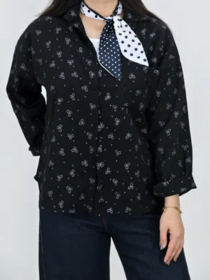 شومیز پاپیون 10354 مشکی