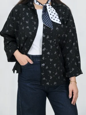 شومیز پاپیون اکلیلی مدل 10354