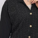 شومیز گره ای نگین دار 10323 نگین دار