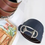 کمربند چرم 6071 قهوه ای و سرمه ای