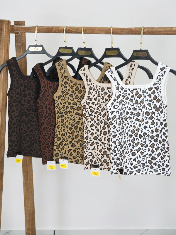 تاپ پلنگی یقه هفت 4073 همه رنگ ها