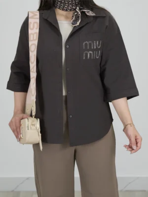 شومیز میو میو لینن مدل 10347