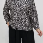 شومیز پلنگی 10374 تنخور کرم