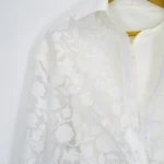 شومیز شیشه ای پری 10351 رنگ سفید