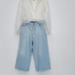 شومیز شیشه ای پری 10351 رنگ سفید نمای جلو