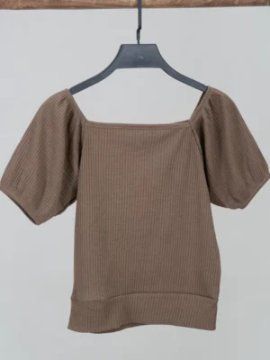 کراپ آستین پفکی مدل 4079