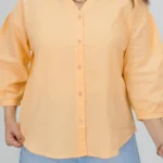 شومیز عروسکی لینن 10356 هلویی