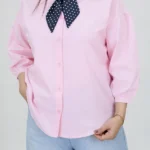 شومیز عروسکی لینن 10356 صورتی