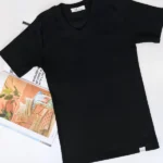 تیشرت یقه هفت 4083 مشکی