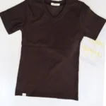 تیشرت یقه هفت 4083 قهوه ای
