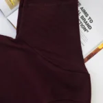 تیشرت یقه هفت 4083 آستین زرشکی