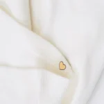 تیشرت یقه هفت 4083 شکل قلب سفید