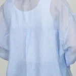 شومیز شیشه ای و کراپ 10338 پشت