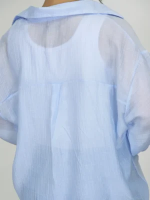 ست شومیز شیشه ای و کراپ مدل 10338