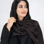 شال برشکا لمه دار 3051 قهوه ای