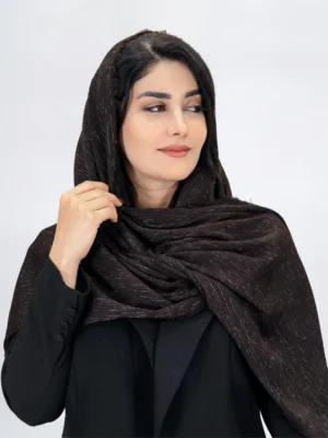 شال برشکا لمه دار 3051 قهوه ای