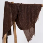 شال برشکا لمه دار 3051 نمای جلو شکلاتی