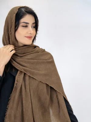 شال برشکا لمه دار 3051 موکا
