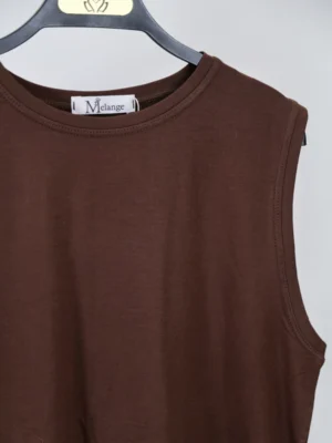 تاپ یقه گرد بدون آستین مدل 4078