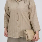 شومیز راه راه 10355 نسکافه ای