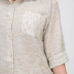 شومیز بیسکویتی 10383 استخوانی