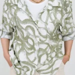 شومیز پوست ماری 10388.3 تنخور سبز