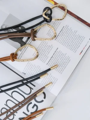 کمربند باریک 6074 چرمی همه رنگ ها