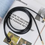 کمربند باریک 6075 چرمی مشکی