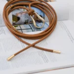 کمربند باریک 6075 عسلی