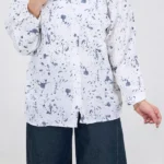 شومیز آبرنگی ترک 10388.1 طوسی