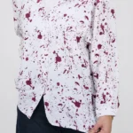 شومیز آبرنگی ترک 10388.1 سرخابی