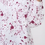 شومیز آبرنگی ترک 10388.1 آستین سرخابی