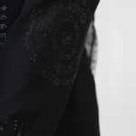 طرح آستین مانتو شانتون 10411 مشکی