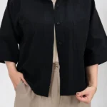 شومیز کراپ 10398 مشکی