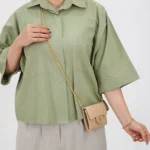 شومیز کراپ 10398 سبز سیج