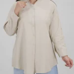 شومیز مانتویی 10400 استخوانی