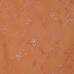 نمای نزدیک از شومیز نارنجی ست سه تیکه ژیلا