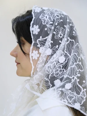 روسری اسکارف مینی دانتل گل دار مدل 3071.2