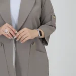 نمای نزدیک تک کت جیب فلش مورگان 10485 رنگ عدسی