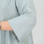 نمای آستین شومیز دخترانه شیلا مدل 10506 رنگ ماچا