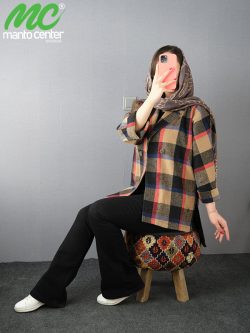 مدل مانتو چهارخونه جلو باز